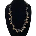 Vera Wang Simply Vera  yellow gold rhinestone sphere chain 15 inch necklace NEW Photo 0