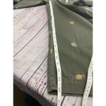 Tahiti Reef Club Capri Pants Womens 8 Green Embroidered Pineapple Pockets Cotton Photo 5