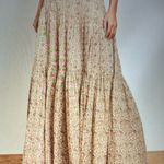 Indigo Blue  Cream Maxi Skirt Photo 0