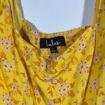 Lulus NWOT Passion Project Yellow Floral Print Mini Dress Size Large Photo 4