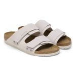 Birkenstock Uji Sandal in Antique White 41 10 Women Nubuck Suede Leather slides Photo 2