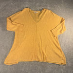 Eileen Fisher  orange light weight orangic cotton linen 3/4 sleeves‎ Oversized Photo 0