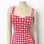 Avec Les Filles [] Cherry Gingham Sweetheart Neck Fit & Flare Midi Dress NWT 14 Photo 10