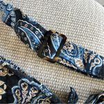 Vera Bradley Deep Night Paisley Blue Beige Crossbody Bag Purse Photo 2