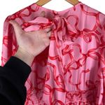 Ivy City Co Women’s Half Sleeve Maxi Dress Pink With Red Bows Ruffles Princess Size 1X Photo 8