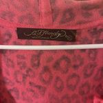 Ed Hardy  love kills slowly PINK LEOPARD print hoodie size XL Photo 13
