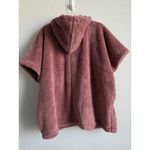 CAbi  Women’s Small Jacket Embrace Topper Dusty Pink Rose Fleece Hooded‎ Zip Photo 7