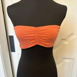 Free People Intimately by Orange Ruched Bandeau Bralette NWOT Photo 0