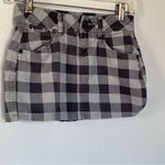 Miley Cyrus & Max Azria Women Buffalo Plaid checkered mini skirt Grey XSmall 1 Gray Size undefined Photo 10