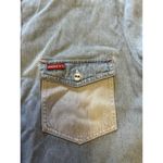 Andrew’s Blues Denim Size Medium Button Up Shirt Cotton Hippie Boho Short Sleeve Blue Photo 4