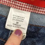 Level 99 flared leg darker denim jeans with rhinestone belt loops. Size 28 Photo 8