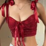 Dolls Kill  Red Bustier Corset Top Photo 0