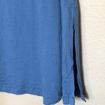 Eileen Fisher  coast blue boat neck short sleeve tunic top women’s size small Photo 4