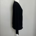 Women's VNeck Snap Cardigan Black Size Medium Photo 1