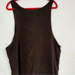Nina Piccalino Brown Felt Overall Dress Womens 16 Jumper Loepard Dragon Lined Photo 5