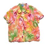 Classic Elements  Woman Floral Tropical Button Blouse Hawaiian Shirt Plus 24W 26W Photo 0
