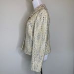 Casual Corner Gold Boucle Blazer Jacket Sz 6 Lady Jacket Photo 2