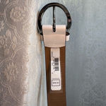 Michael Kors  White and Silver Faux Leather Belt Size Small NWT Photo 4