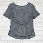 Lululemon  Athletica Striped Short Sleeve‎ Top with Pocket Size 6 Photo 10