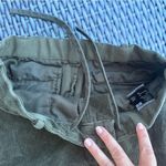 Uniqlo dark green corduroy straight leg pants size 2-demure academia casual Photo 3