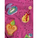 Jack B Quick 90s Pink Perfume Knit Cardigan size Medium Photo 3