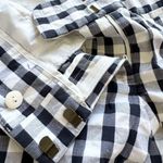 Loft Ann Taylor Marisa Cropped Gingham Checkered Black and White Ankle Pants Sz4 Photo 7