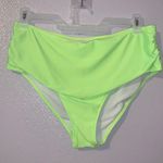 SheIn lime green bikini swim suit bottom ruched beach summer Photo 0