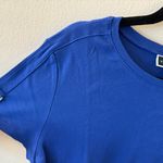 Karen Scott Royal Blue Short Sleeve Cotton Shirt Large Photo 5