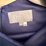 Theia Midnight Blue Mermaid Gown Lace Jeweled Sleeves New Years Party Formal NWT Size 8 Photo 7