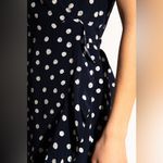 Revolve Samsoe Samsoe Navy Polka Dot Wrap Dress | Size XS Photo 2