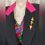 🖤 Criscione New York Vintage Black Skirt Suit – Bold Pink Accents size L Size L Photo 6