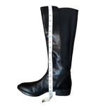 Ann Taylor Loft black leather riding boot with stretch band in back. size 7.5 Photo 12