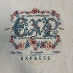 EXPRESS Athletique Vintage Y2K Embroidered Oversized Sweatshirt Size XS Photo 2