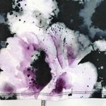 Torrid Floral Skater Swing Skirt Women Plus Size 3 Purple Black Watercolor Print Photo 5