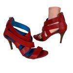 RALPH LAUREN COLLECTION PURPLE LABEL RED LEATHER STRAPPY HEELS (37.5B) Size 6.5 Photo 3