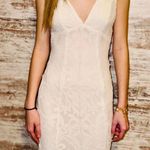 Boutique White Satin And Lace Prom Dress  Photo 7