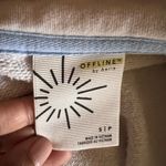 Aerie  Women's  Zip-Up Hoodie Light gray/heather white Photo 5