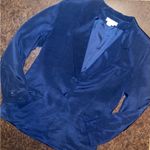 Ann Taylor Vintage 100% Silk Blazer/Suit Coat in Navy - size Photo 3