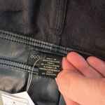 House of Harlow nwt faux leather black paper bag waist tapered pants size 6 Photo 8