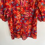 Rachel Roy Rachel  Tropical Floral Tassel Blouse Size XS Photo 3