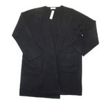 J.Crew NWT Juliette in Black Open-Front Knit Collarless Sweater Blazer M Photo 0