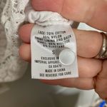 Badgley Mischka  Key Hole Back Lace Short sleeve Shirt Size Small Photo 4