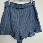 June and Hudson  Womens Ruffled Tie Front Shorts Photo 2