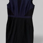 Antonio Melani  Navy Black Colorblock Sheath Dress Size 10 Photo 0