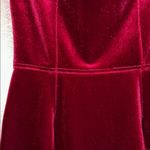 NWT Size 10 Burgundy Velvet Midi Dress Red Photo 6