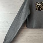 Loyd/Ford Gray Velvet Leopard Sweatshirt Size M Size M Photo 6