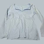 Light Baby Blue Long Sleeve Women’s pastel preppy cute small adonna 100% cotton Photo 0