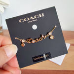 Coach NWT  Script Heart Slider Bracelet Photo 0