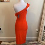 NBD Kade Dress Orange One Shoulder Dress Photo 2