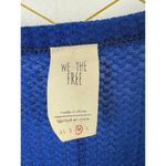 We The Free Sapphire Blue Dahlia Cotton Blend Bell Sleeve Top - Size. Medium Photo 4